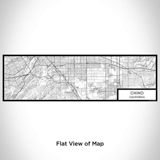 Flat View of Map Custom Chino California Map Enamel Mug in Classic