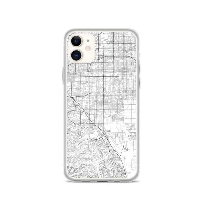 Custom iPhone 11 Chino California Map Phone Case in Classic
