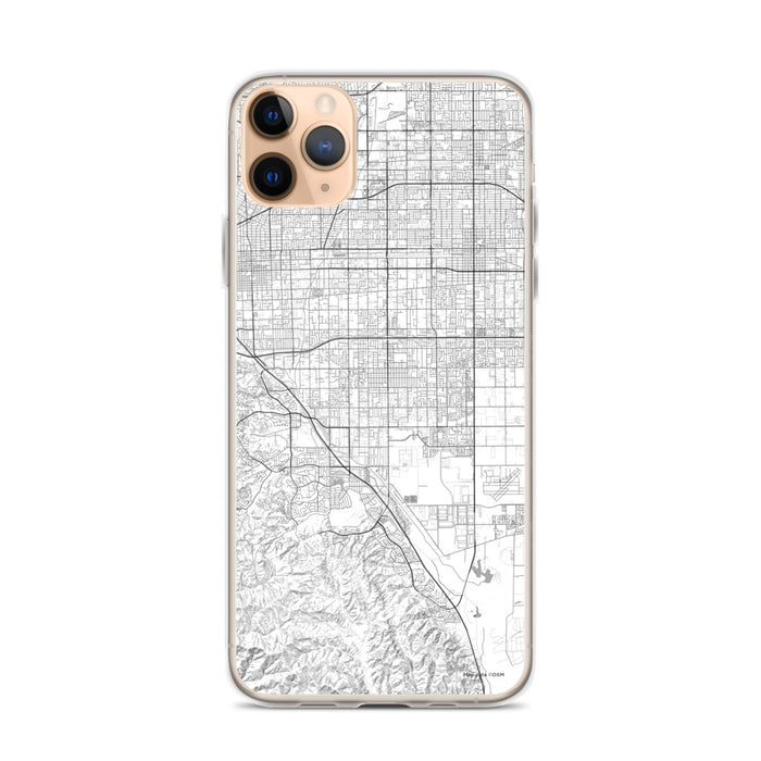 Custom iPhone 11 Pro Max Chino California Map Phone Case in Classic