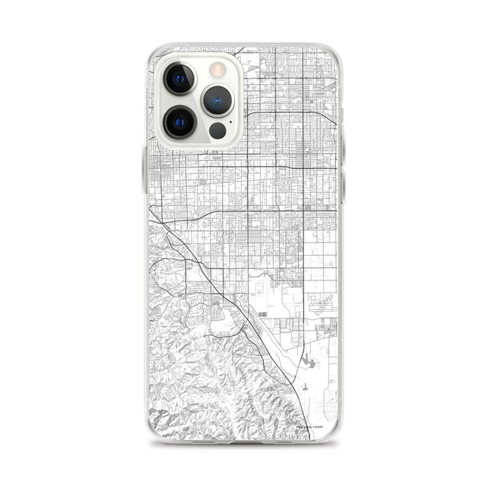 Custom iPhone 12 Pro Max Chino California Map Phone Case in Classic
