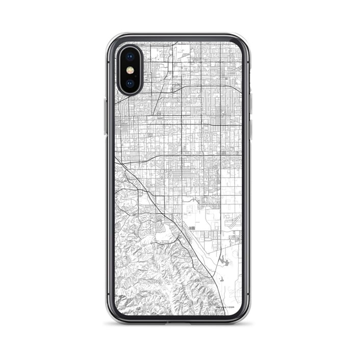 Custom iPhone X/XS Chino California Map Phone Case in Classic