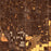 Chino California Map Print in Ember Style Zoomed In Close Up Showing Details