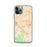 Custom iPhone 11 Pro Chino California Map Phone Case in Watercolor