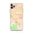 Custom iPhone 11 Pro Max Chino California Map Phone Case in Watercolor