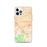 Custom iPhone 12 Pro Chino California Map Phone Case in Watercolor