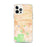 Custom iPhone 12 Pro Max Chino California Map Phone Case in Watercolor