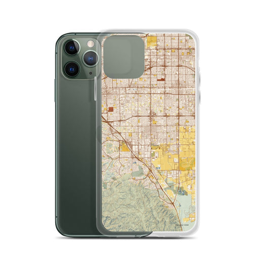 Custom Chino California Map Phone Case in Woodblock