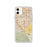 Custom iPhone 11 Chino California Map Phone Case in Woodblock