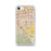 Custom iPhone SE Chino California Map Phone Case in Woodblock