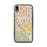 Custom iPhone XR Chino California Map Phone Case in Woodblock