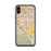 Custom iPhone X/XS Chino California Map Phone Case in Woodblock