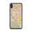 Custom iPhone XS Max Chino California Map Phone Case in Woodblock