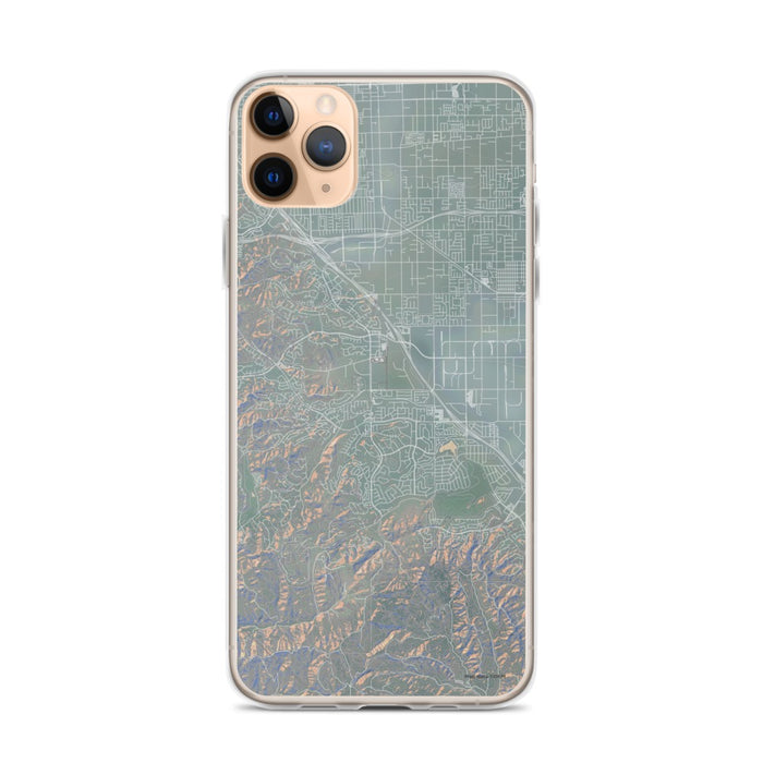 Custom iPhone 11 Pro Max Chino Hills California Map Phone Case in Afternoon