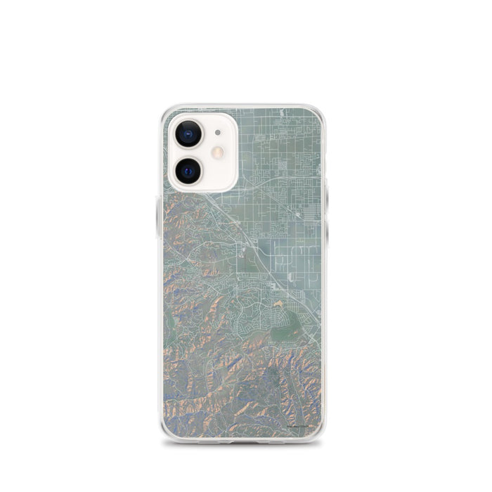Custom iPhone 12 mini Chino Hills California Map Phone Case in Afternoon