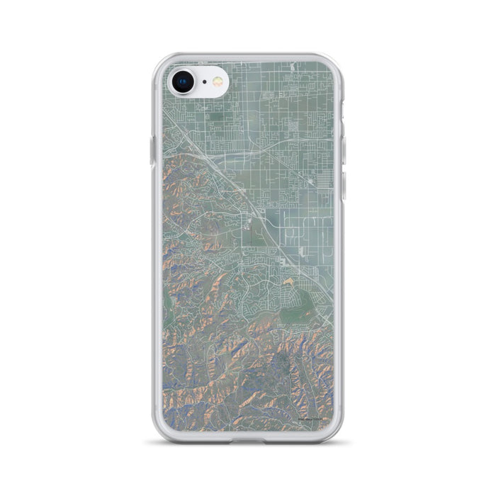 Custom iPhone SE Chino Hills California Map Phone Case in Afternoon