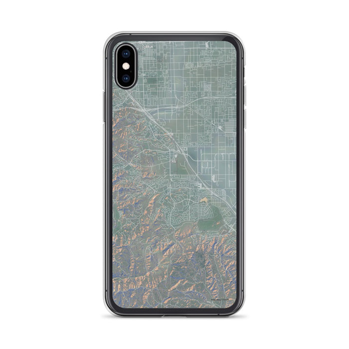 Custom iPhone XS Max Chino Hills California Map Phone Case in Afternoon