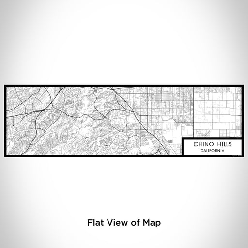 Flat View of Map Custom Chino Hills California Map Enamel Mug in Classic