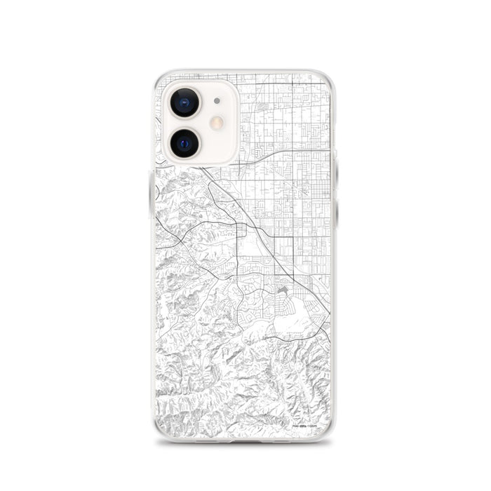 Custom iPhone 12 Chino Hills California Map Phone Case in Classic