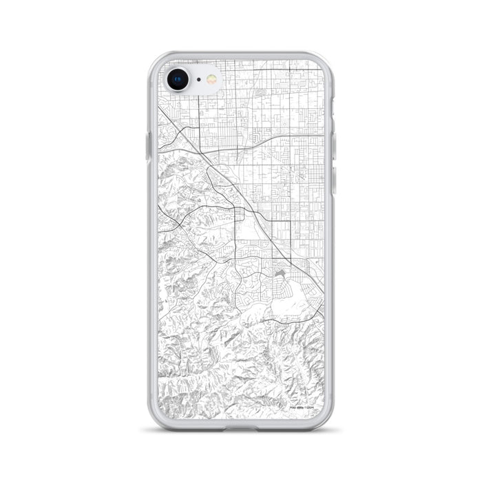 Custom iPhone SE Chino Hills California Map Phone Case in Classic