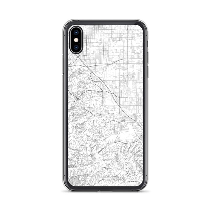 Custom iPhone XS Max Chino Hills California Map Phone Case in Classic
