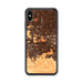 Custom iPhone XS Max Chino Hills California Map Phone Case in Ember