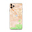 Custom iPhone 11 Pro Max Chino Hills California Map Phone Case in Watercolor