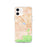 Custom iPhone 12 Chino Hills California Map Phone Case in Watercolor