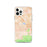 Custom iPhone 12 Pro Chino Hills California Map Phone Case in Watercolor