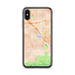 Custom iPhone X/XS Chino Hills California Map Phone Case in Watercolor