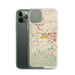 Custom Chino Hills California Map Phone Case in Woodblock