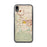 Custom iPhone XR Chino Hills California Map Phone Case in Woodblock
