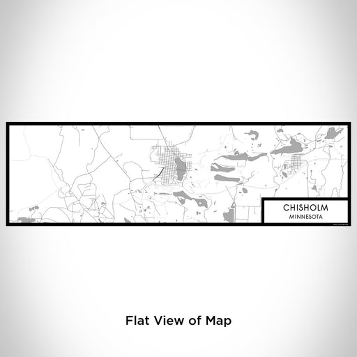 Flat View of Map Custom Chisholm Minnesota Map Enamel Mug in Classic
