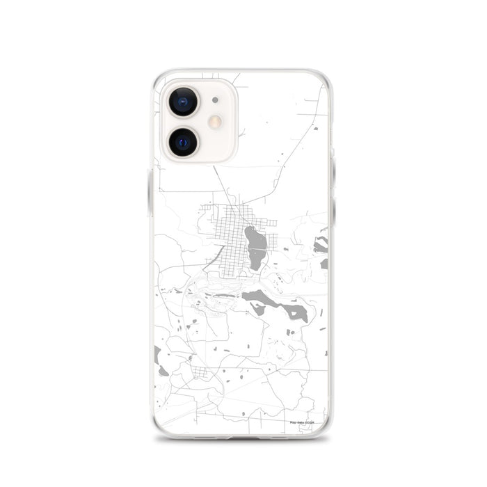 Custom Chisholm Minnesota Map iPhone 12 Phone Case in Classic