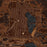 Chisholm Minnesota Map Print in Ember Style Zoomed In Close Up Showing Details