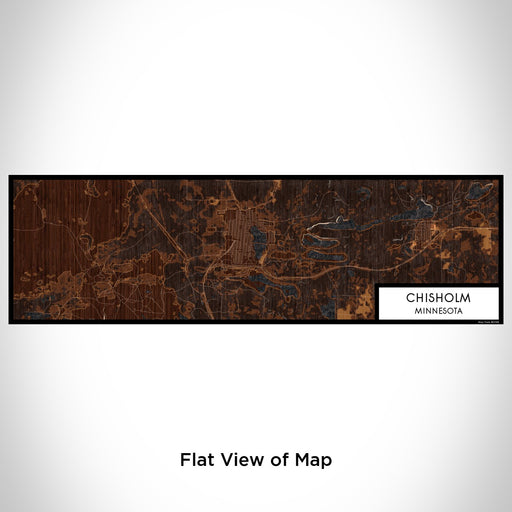 Flat View of Map Custom Chisholm Minnesota Map Enamel Mug in Ember