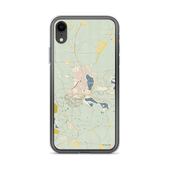 Custom Chisholm Minnesota Map Phone Case in Woodblock