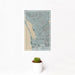 12x18 Chula Vista California Map Print Portrait Orientation in Afternoon Style With Small Cactus Plant in White Planter