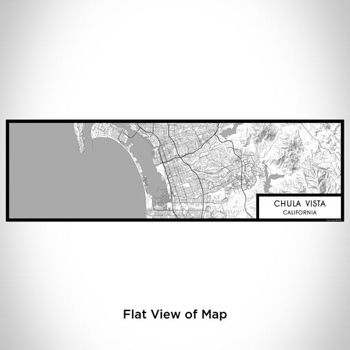 Flat View of Map Custom Chula Vista California Map Enamel Mug in Classic