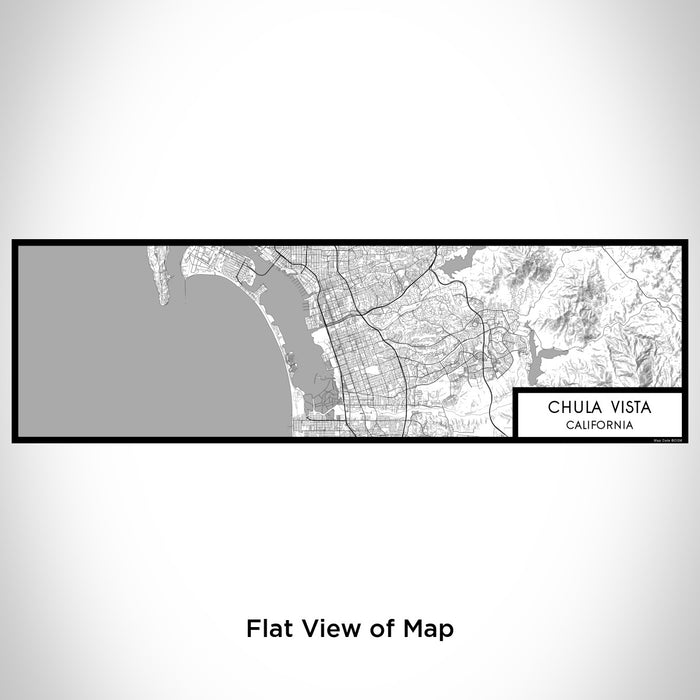Flat View of Map Custom Chula Vista California Map Enamel Mug in Classic