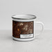 Right View Custom Chula Vista California Map Enamel Mug in Ember
