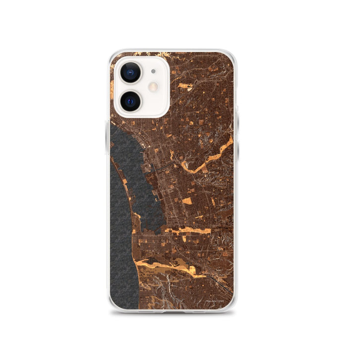 Custom Chula Vista California Map iPhone 12 Phone Case in Ember