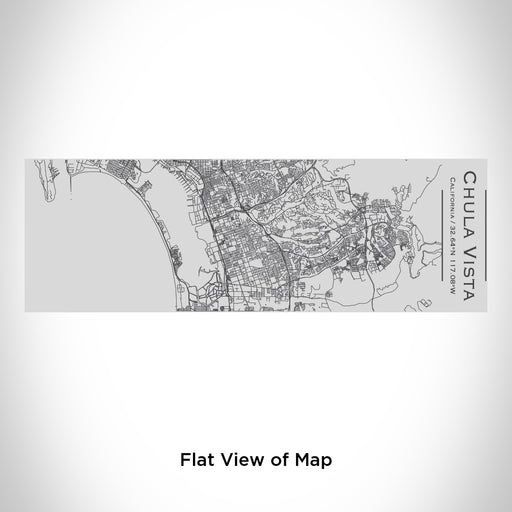 Rendered View of Chula Vista California Map Engraving on 10oz Stainless Steel Insulated Cup with Sipping Lid
