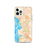 Custom Chula Vista California Map iPhone 12 Pro Phone Case in Watercolor