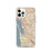 Custom Chula Vista California Map iPhone 12 Pro Phone Case in Woodblock