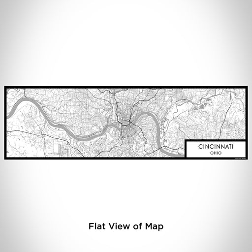 Flat View of Map Custom Cincinnati Ohio Map Enamel Mug in Classic