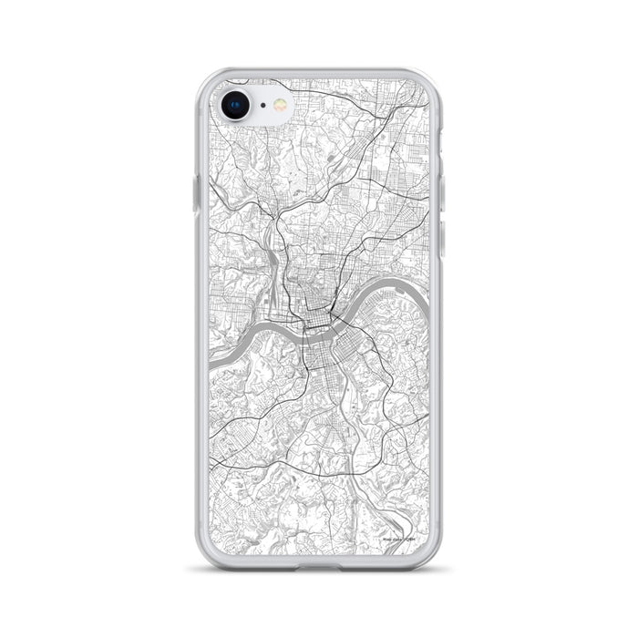 Custom Cincinnati Ohio Map iPhone SE Phone Case in Classic