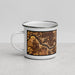 Left View Custom Cincinnati Ohio Map Enamel Mug in Ember