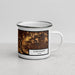 Right View Custom Cincinnati Ohio Map Enamel Mug in Ember