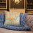 Custom Cincinnati Ohio Map Throw Pillow in Watercolor on Cream Colored Couch