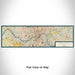Flat View of Map Custom Cincinnati Ohio Map Enamel Mug in Woodblock